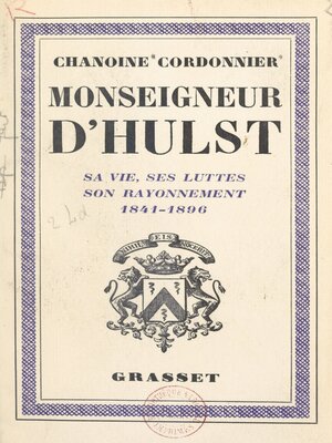 cover image of Monseigneur d'Hulst
